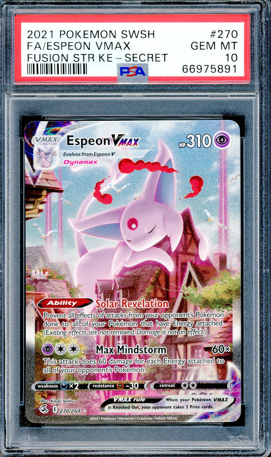 PSA 10 Espeon VMAX (270/264) [Fusion Strike]