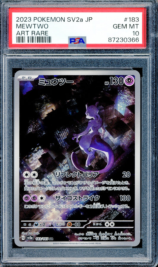 PSA 10 Mewtwo (183/165) [Scarlet & Violet Japanese: 151]