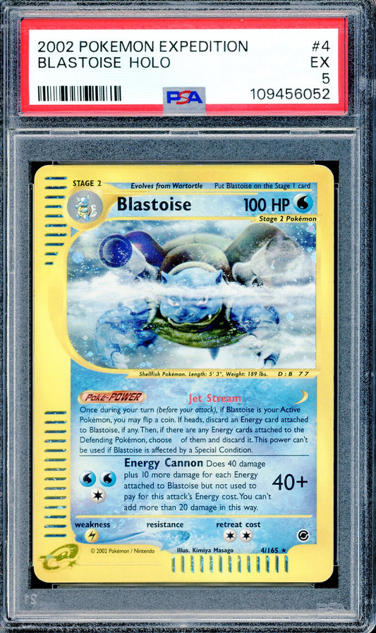 PSA 5 Blastoise Holo (4/165) [Pokemon Expedition]