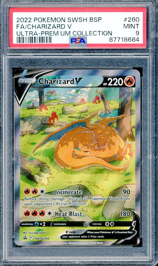 PSA 9 Charizard V (SWSH260) [Pokemon Sword & Shield Black Star Promo]