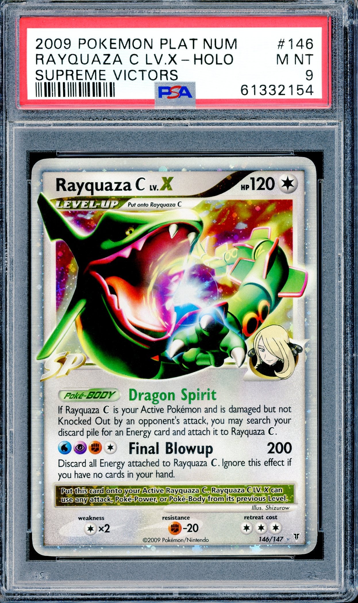 PSA 9 Rayquaza C LV. X - Holo (146/147) [Supreme Victors]