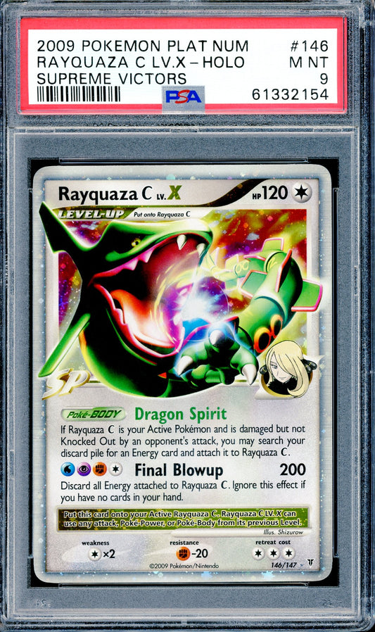 PSA 9 Rayquaza C LV. X - Holo (146/147) [Supreme Victors]
