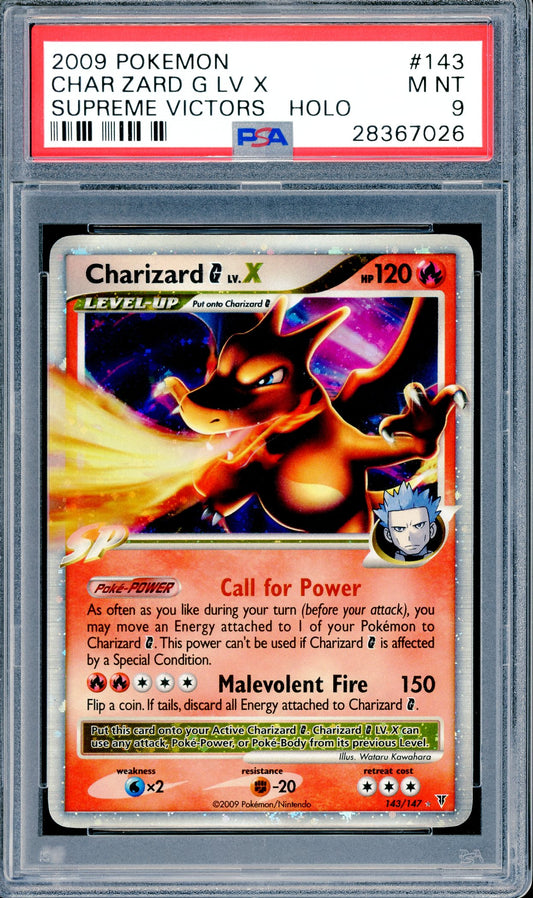 PSA 9 Charizard G LV. X (143/147) [Supreme Victors Holo]