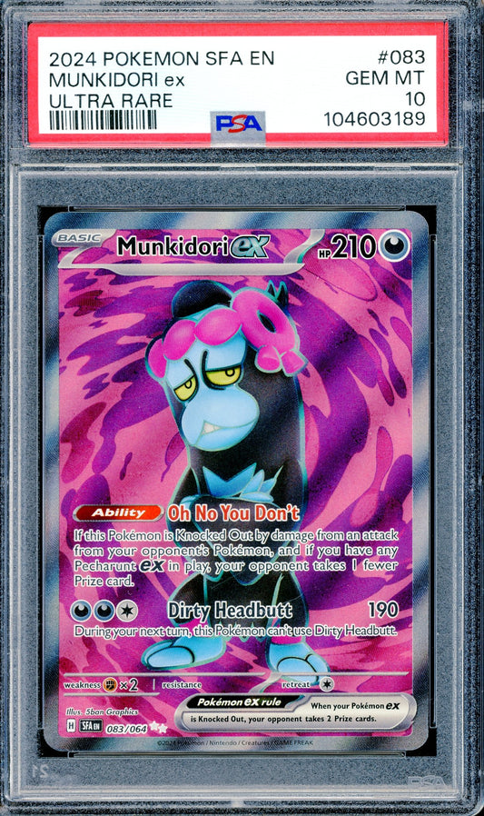 PSA 10 Munkidori ex (083/064) [Pokemon Scarlevt & Violet: Shrouded Fabled]