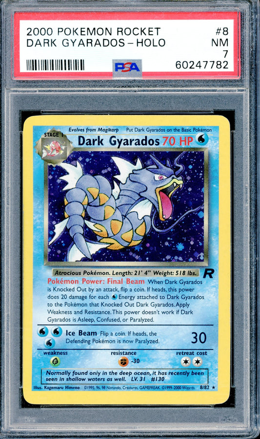 PSA 7 Dark Gyarados - Holo (8/82) [Pokemon Rocket]