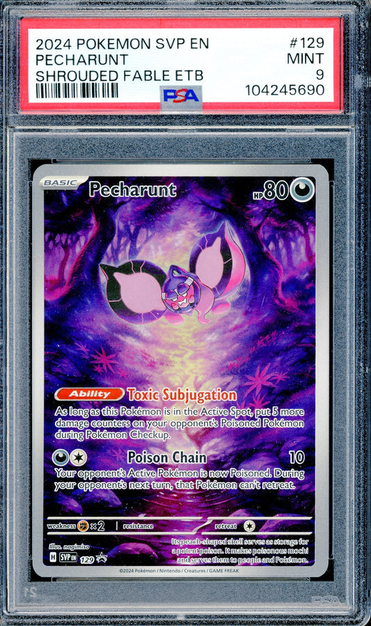 PSA 9 Pecharunt (129) [Pokemon Scarlet & Violet Promo]