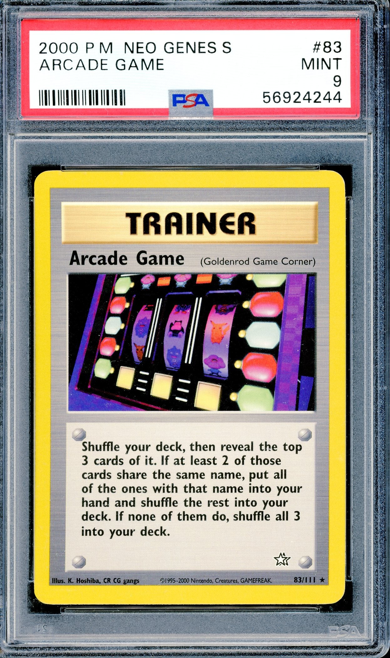 PSA 9 Arcade Game (83/111) [Neo Genesis]
