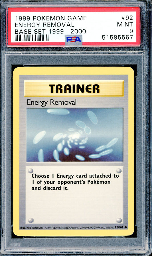 PSA 9 Energy Removal (92/102) [Pokemon Base Set]