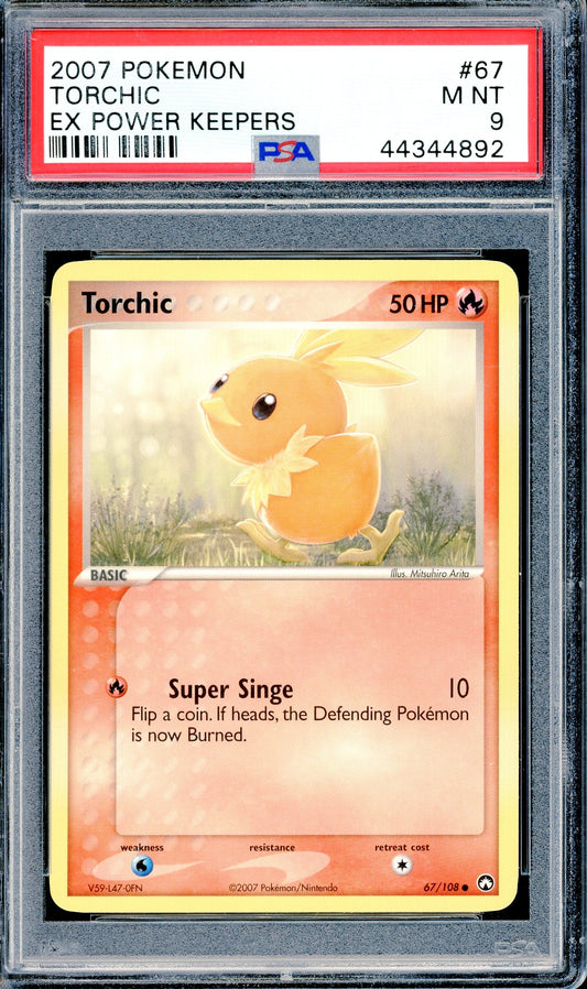 PSA 9 Torchic (67/108) [Power Keepers]