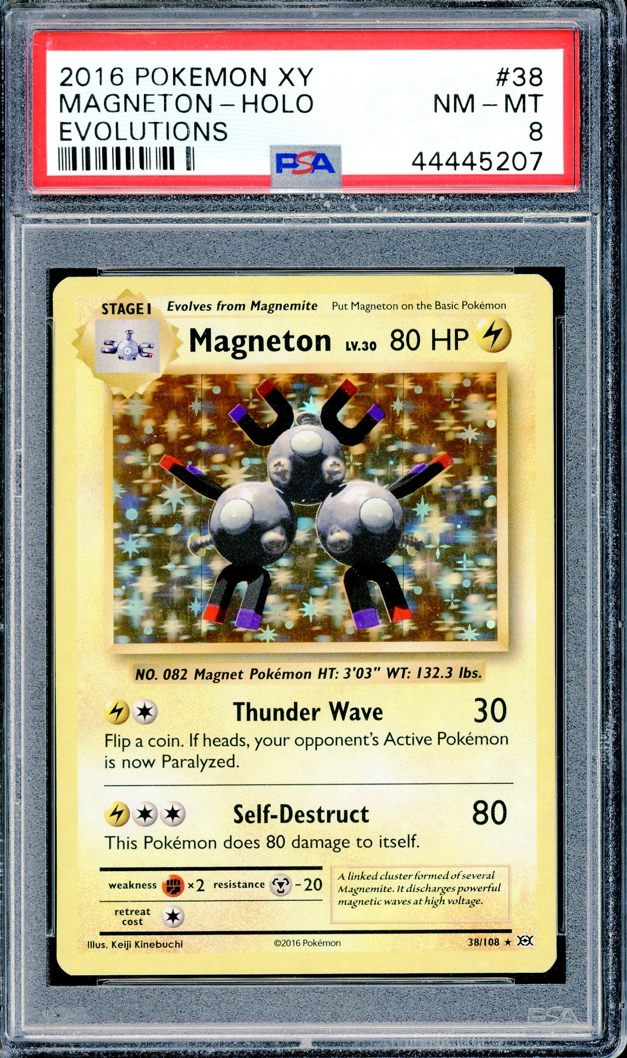 PSA 8 Magneton - Holo (38/108)[Pokemon XY: Evolutions]