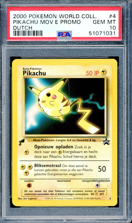 PSA 10 Pikachu Movie Promo (Dutch) (4) [Pokemon World Collection]