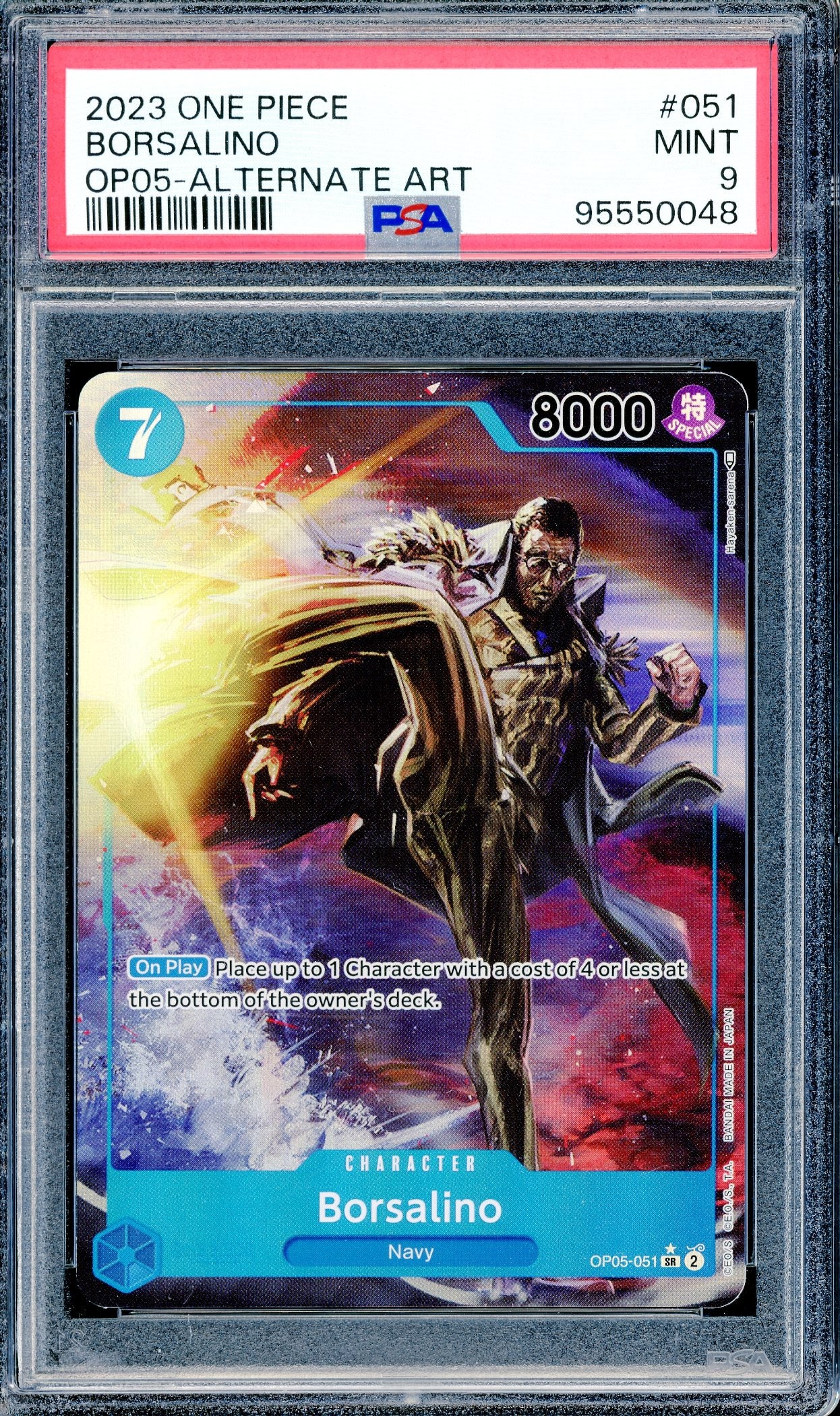 PSA 9 Borsalino Alternate Art (OP05-051)[OP05-Awakening of the New Era]
