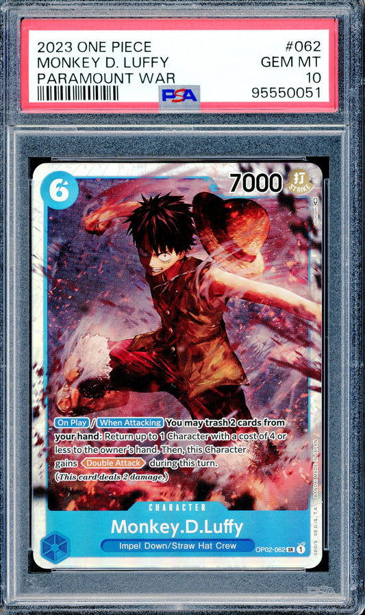 PSA10 Monkey.D.Luffy (OP02-062)[OP02-Paramount War]