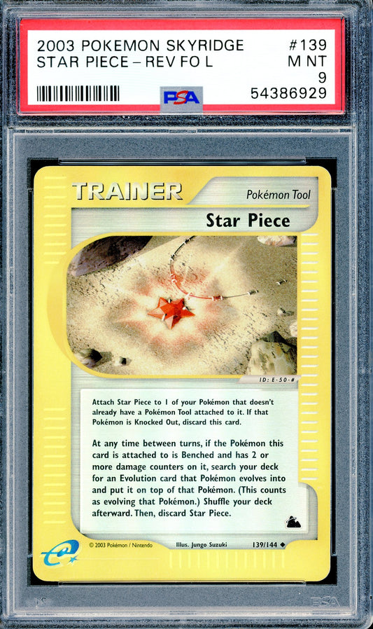 PSA 9 Star Piece - Reverse Foil (139/144)[Pokemon Skyridge]
