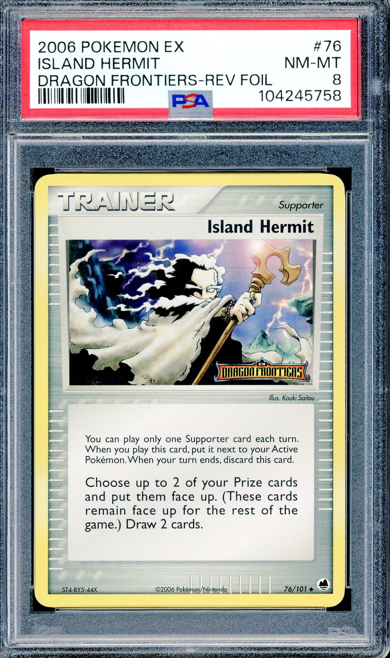 PSA 8 Island Hermit (76/101)[Dragon Frontiers]