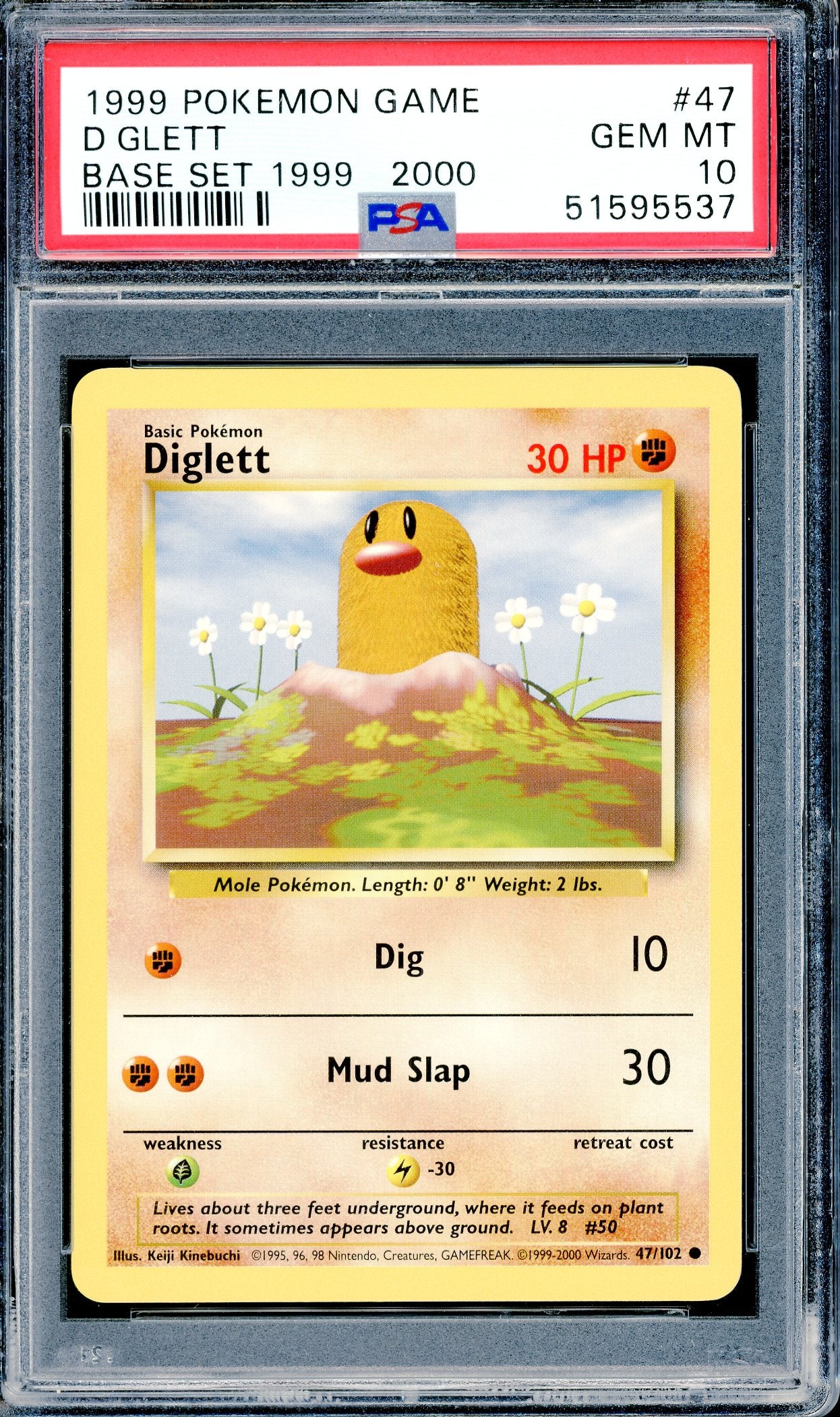 PSA 10 Diglett (34/102)[Pokemon Base Set]