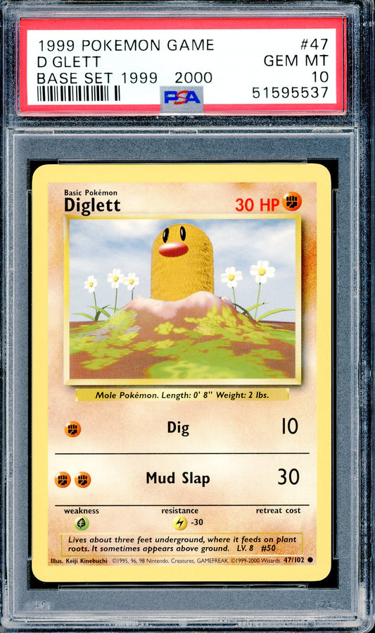 PSA 10 Diglett (34/102)[Pokemon Base Set]