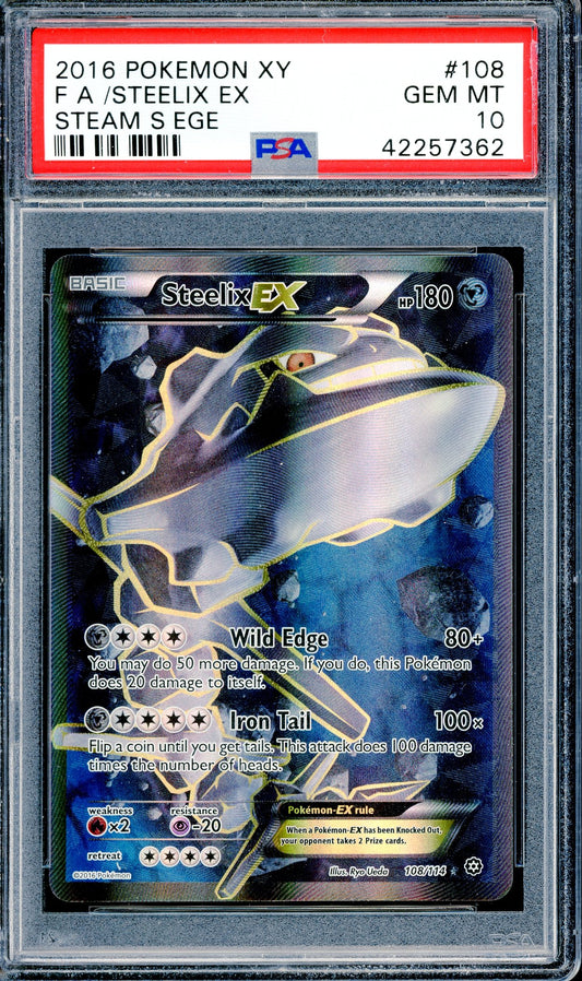 PSA 10 Steelix EX Full Art (108/114)[Steam Siege]