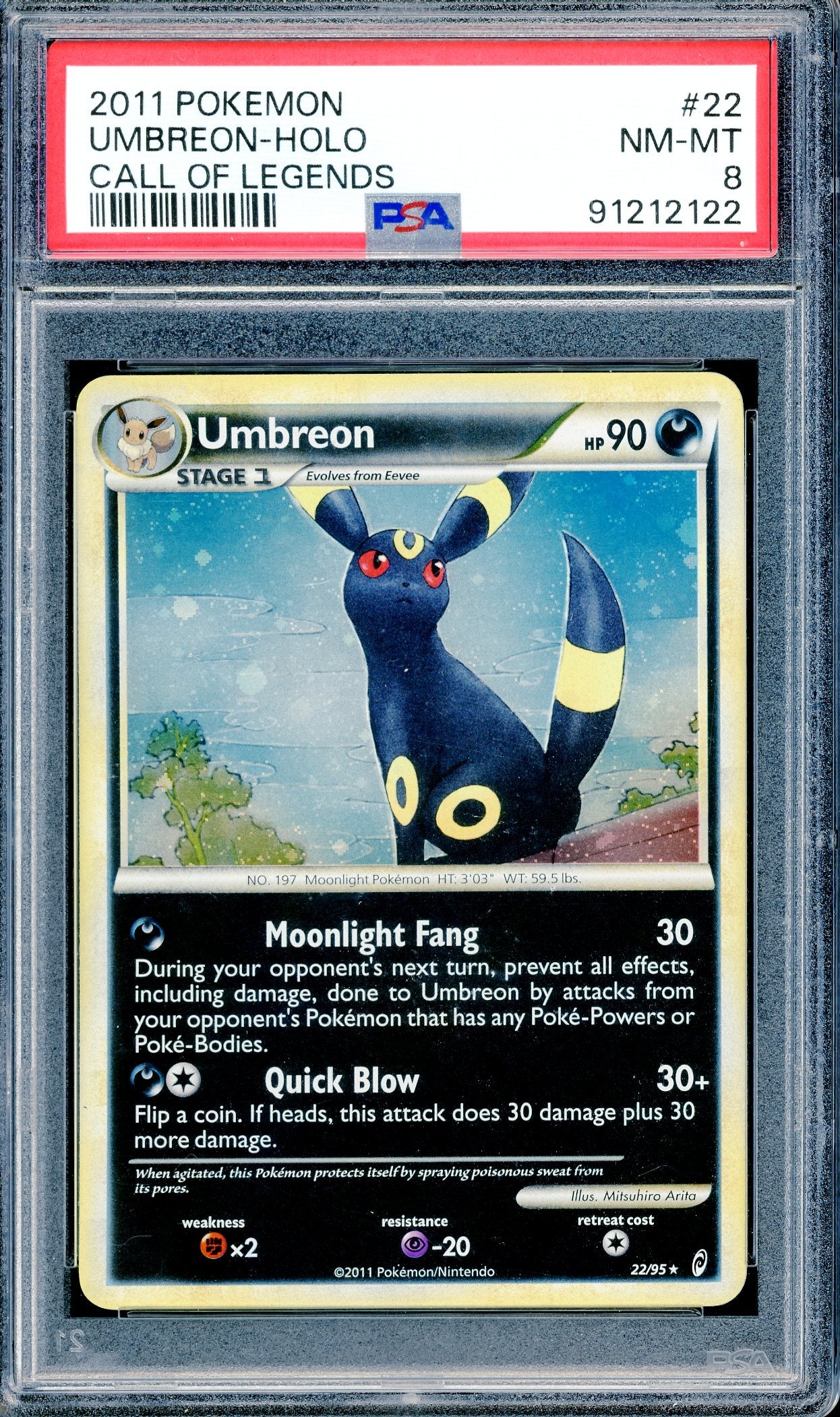 PSA 8 Umbreon (22/95)[Call of Legends]