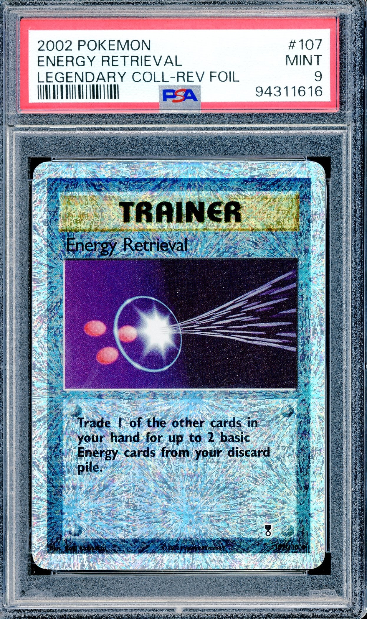 PSA 9 Energy Retrieval (107/110)[Pokemon Legendary Collection]