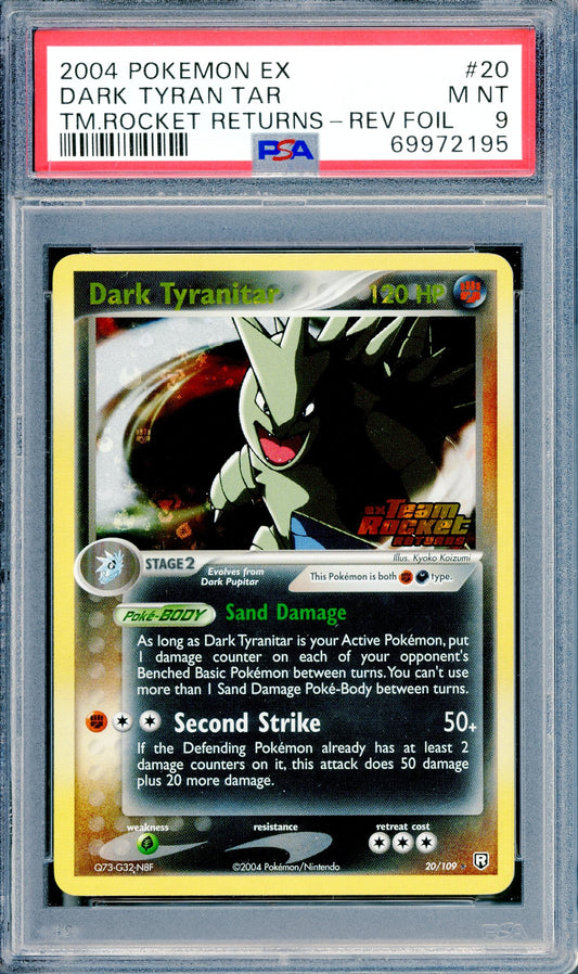 PSA 9 Dark Tyranitar Reverse Holofoil (20/109) [Team Rocket Returns]