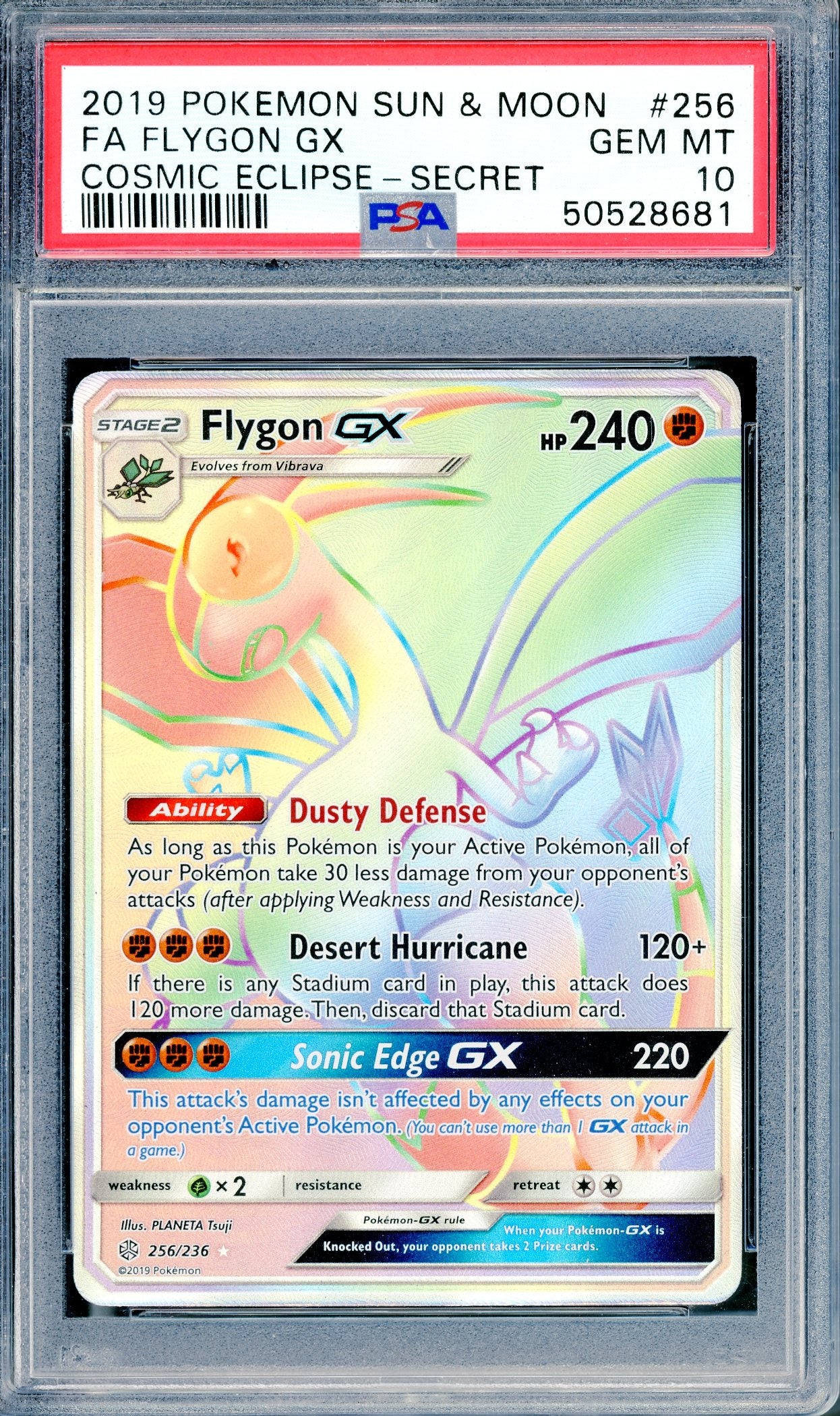 PSA 10 Flygon GX (256/236) [Cosmic Eclipse]