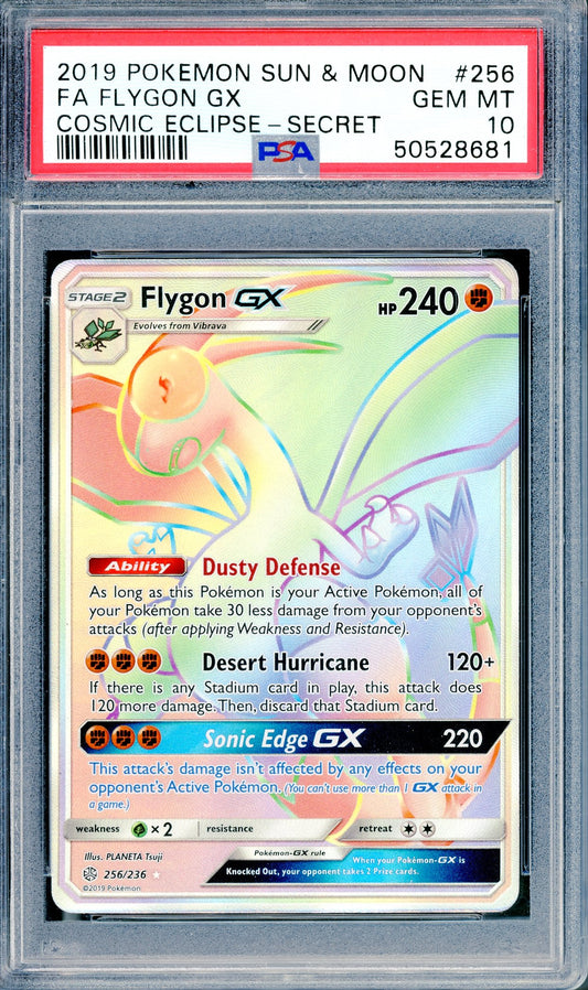 PSA 10 Flygon GX (256/236) [Cosmic Eclipse]
