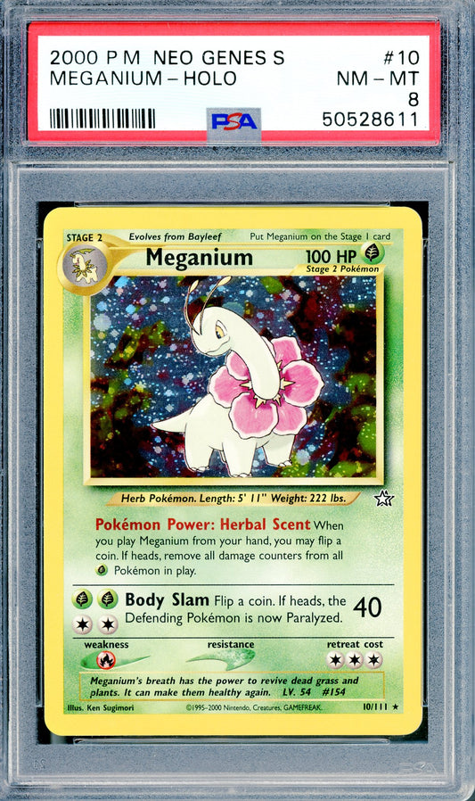 PSA 10 Meganium Holofoil (10/111) [Neo Genesis]