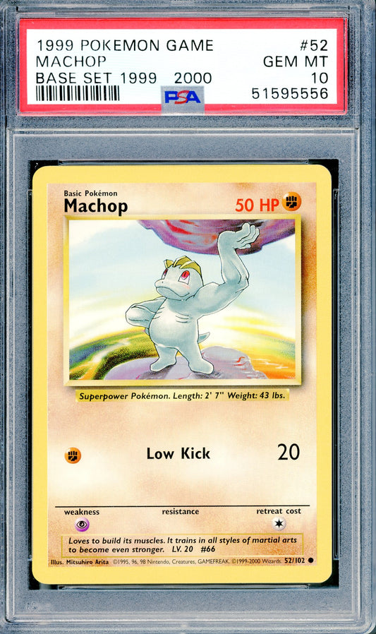 PSA 10 Machop (52/102) [Base Set]
