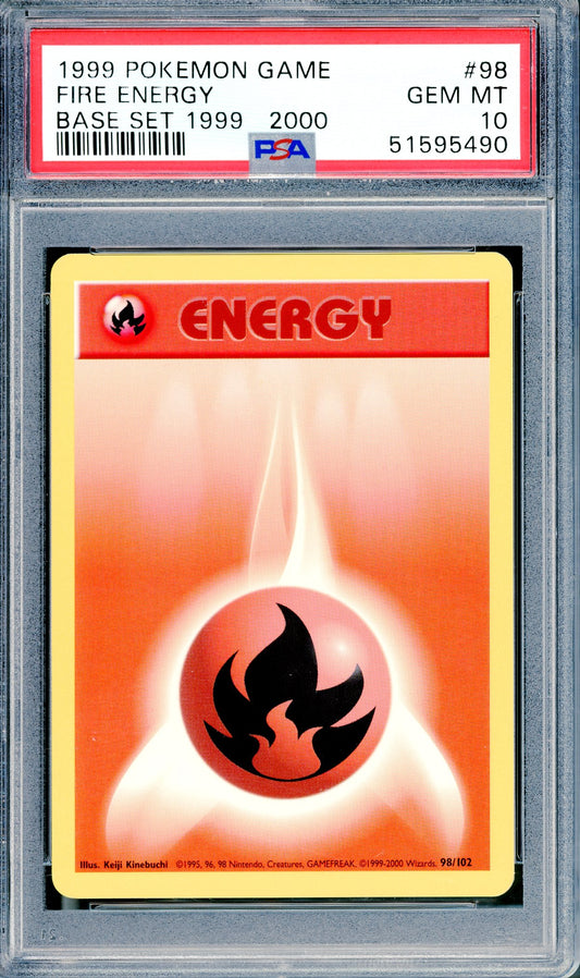 PSA 10 Fire Energy (98/102) [Base Set]