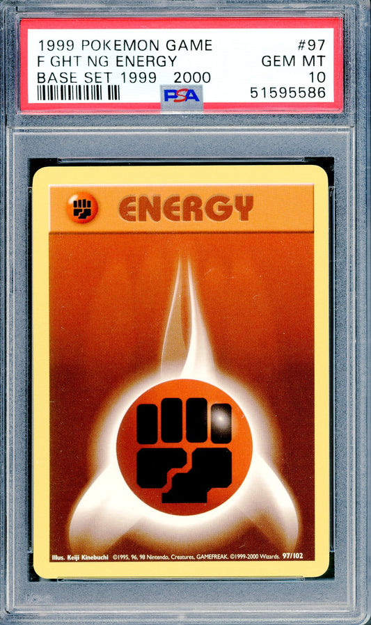 PSA 10 Fighting Energy (98/102) [Base Set]