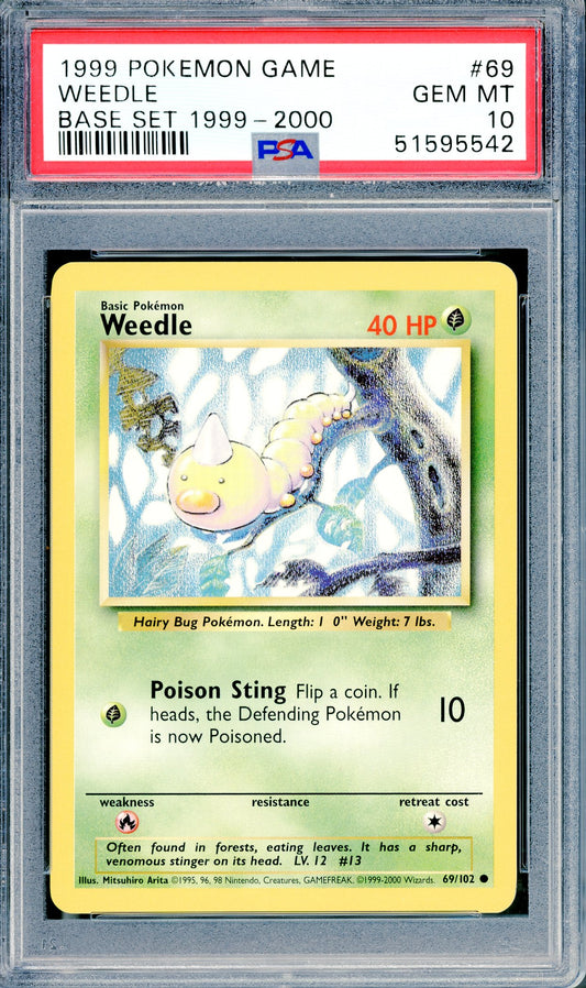 PSA 10 Weedle (69/102) [Base Set]