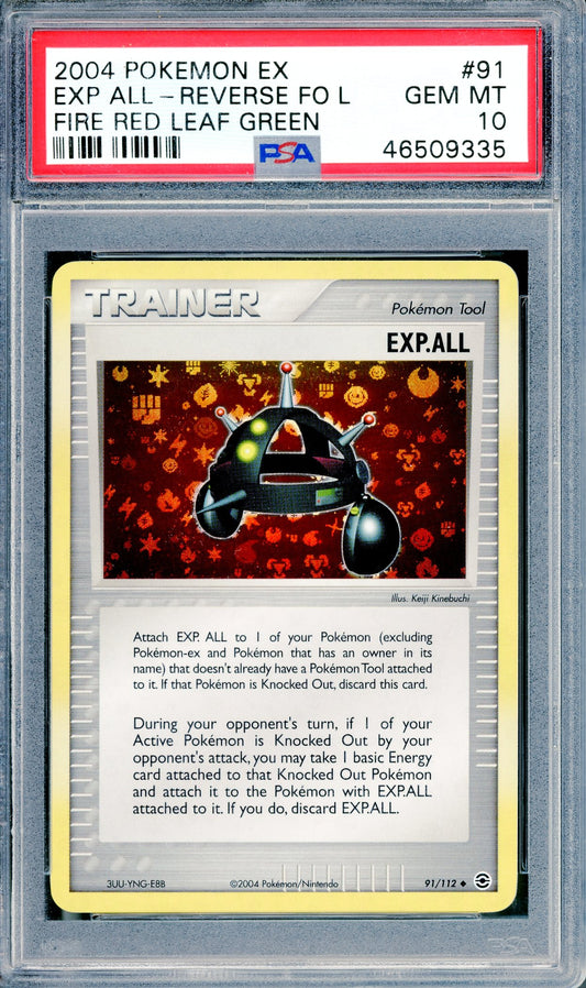PSA 10 EXP.ALL Reverse Holofoil (91/1102) [Fire Red & Leaf Green]