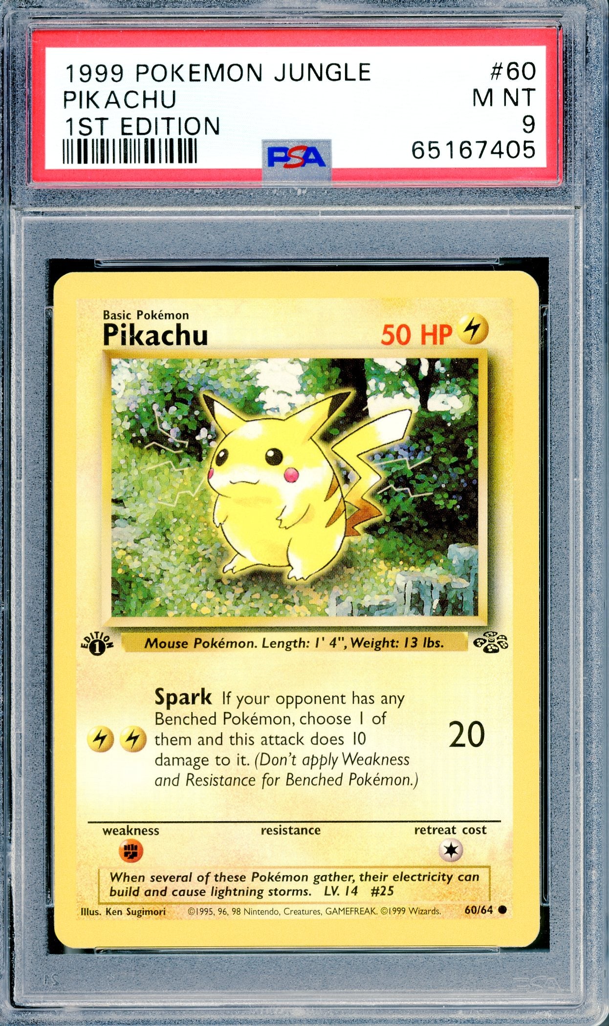 PSA 9 Pikachu (60/64) [1st Edition Jungle]