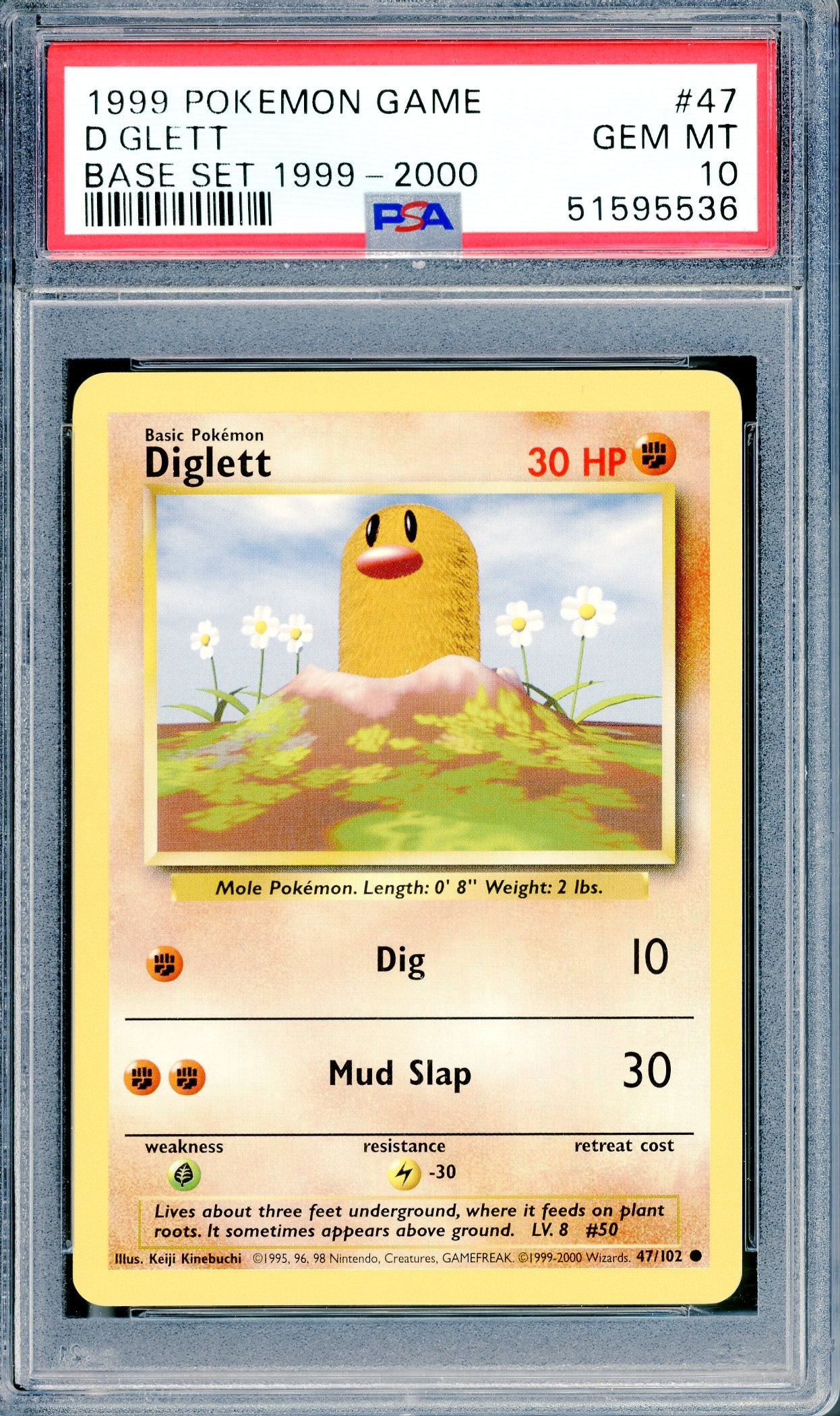 PSA 10 Diglett (47/102) [Base Set]