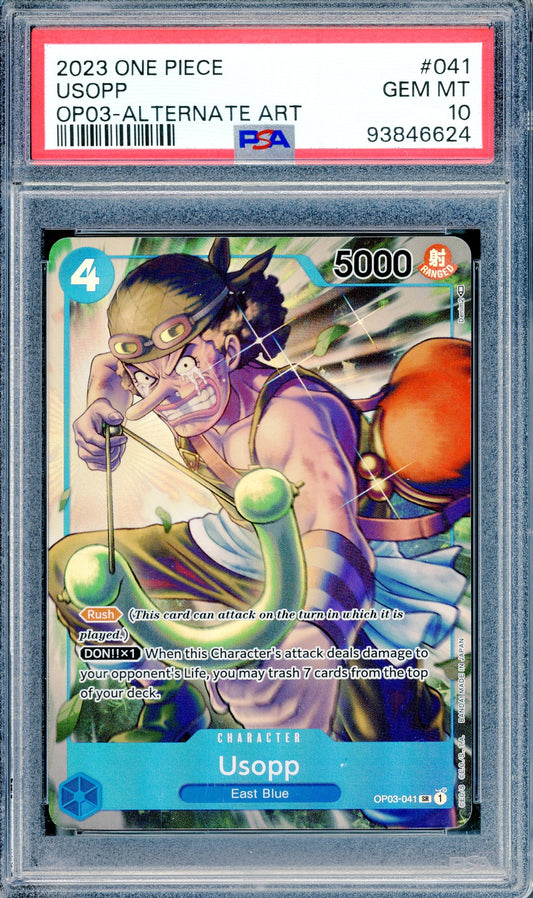 PSA 10 Usopp Alternate Art (OP03-041)
