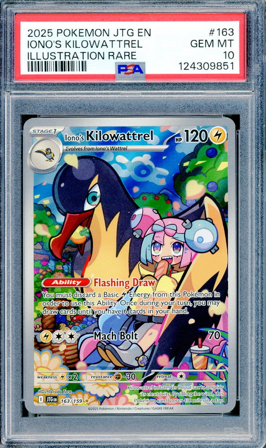 PSA 10 Iono's Kilowattrel (163/159) [Journey Together]