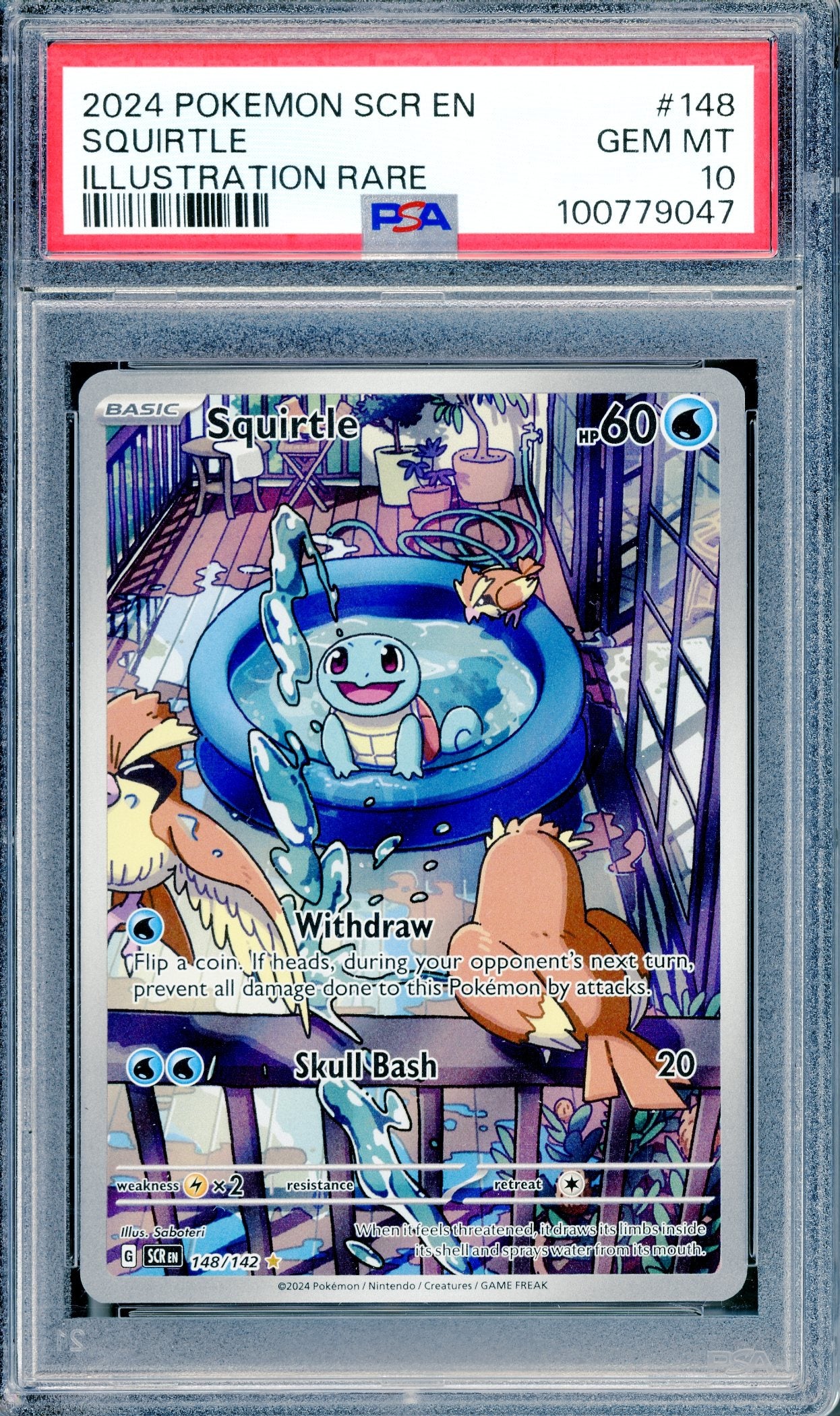 PSA 10 Squirtle (148/142) [Stellar Crown]