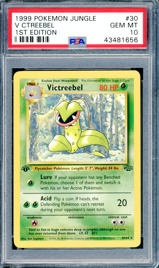 PSA 10 Victreebel (30/64) [1st Edition Jungle]