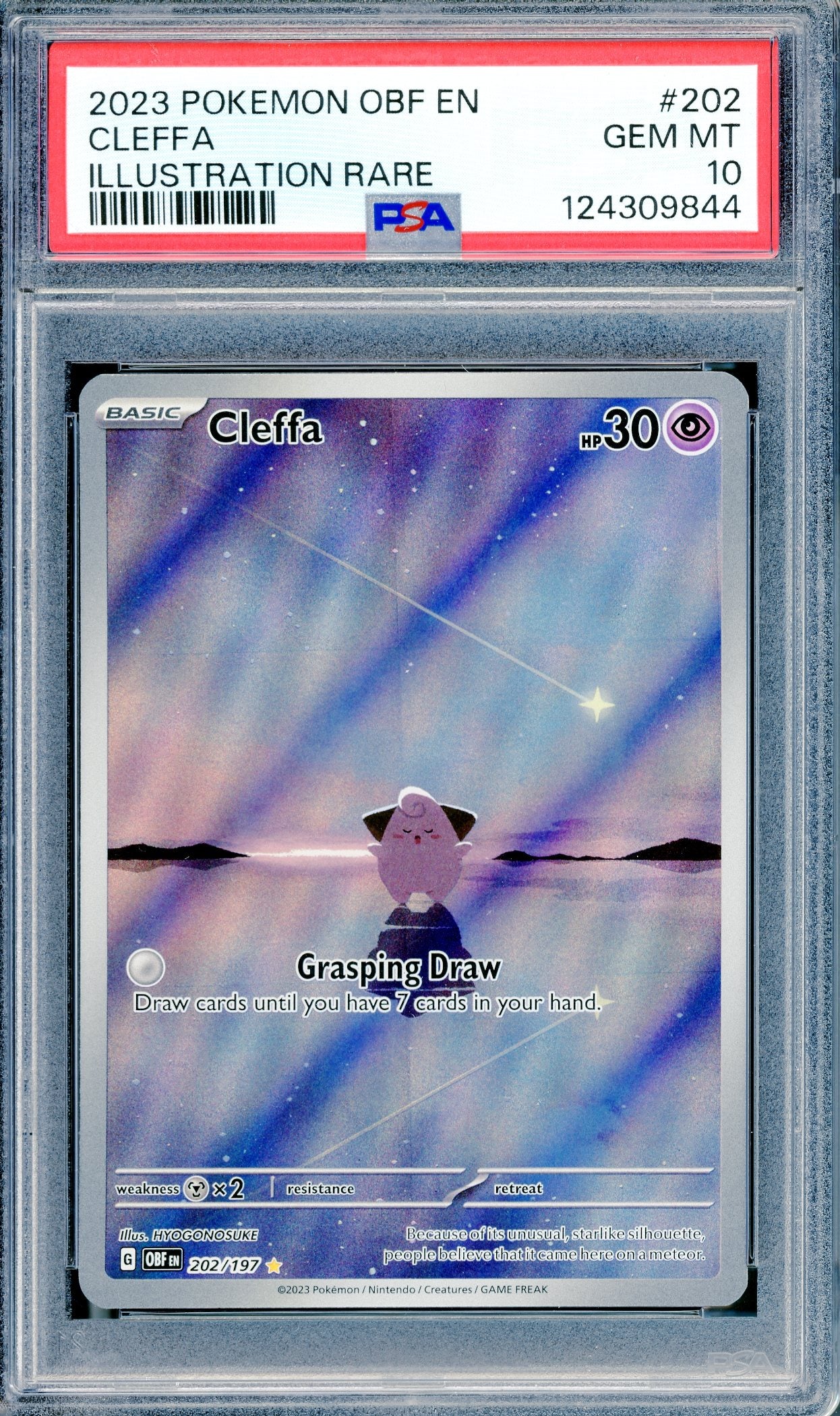 PSA 10 Cleffa (202/197) [Obsidian Flames]