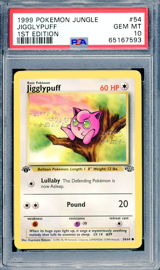 PSA 10 Jigglypuff (54/64) [1st Edition Jungle]