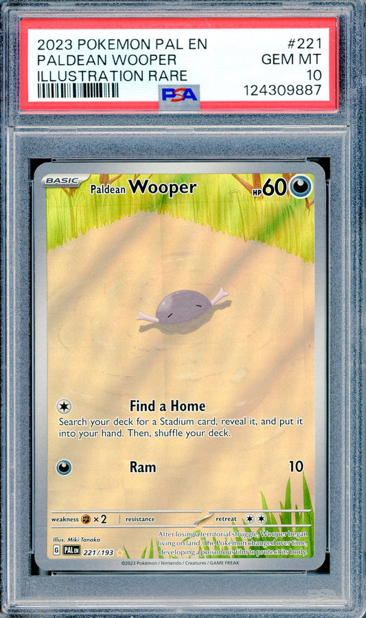 PSA 10 Paldean Wooper (221/193) [Paldea Evolved]