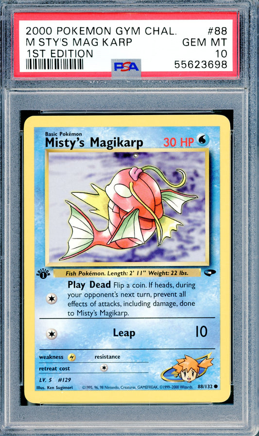 PSA 10 Misty's Magikarp (88/132) [Gym Challenge]