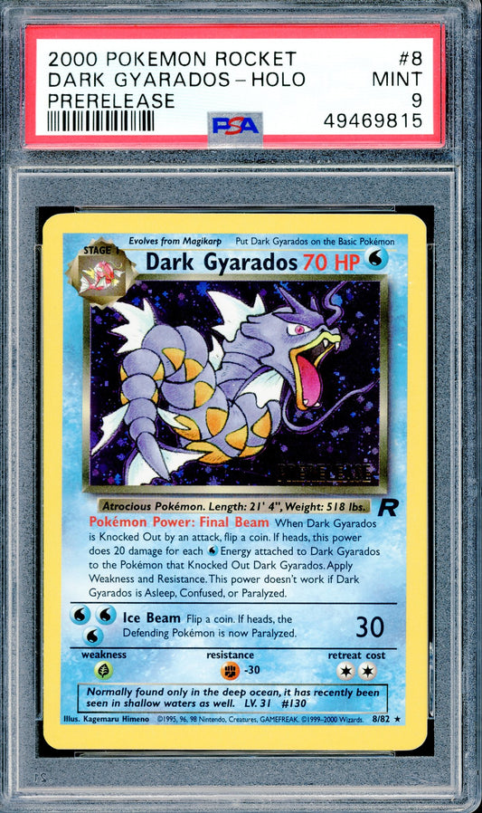 PSA 9 Dark Gyarados (8/82) [Pokemon Rocket]