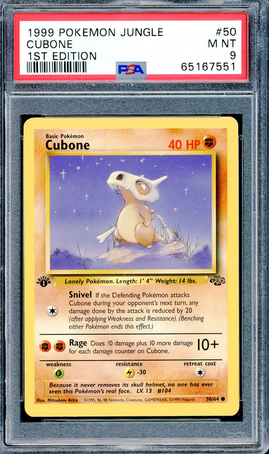 PSA 9 Cubone (50/64) [Pokemon Jungle 1st Edition]
