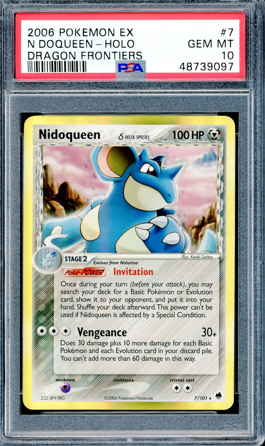 PSA 10 Nidoqueen Holo (7/101) [Dragon Frontiers]