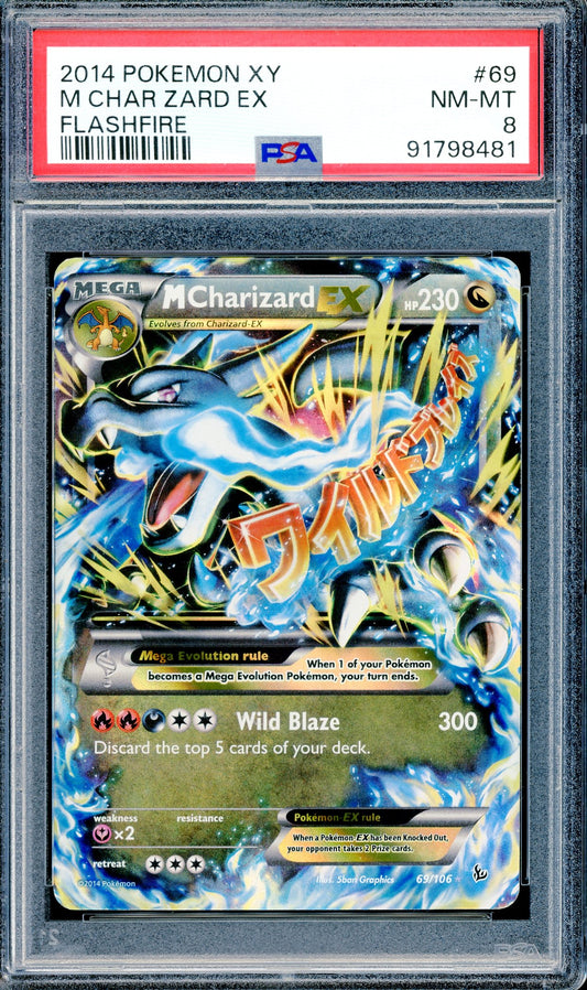 PSA 8 M Charizard EX (69/106) [Pokemon XY Flashfire]