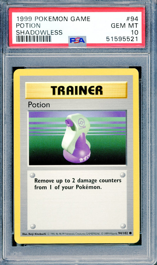 PSA 10 Potion Shadowless (94/102) [Pokemon Base Set Shadowless]