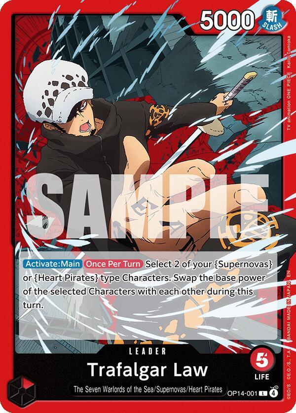 Trafalgar Law - OP14-001 (OP14-001) (The Azure Sea's Seven)
